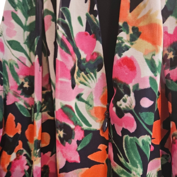 Eliza J Floral Abstract Halter Chiffon Maxi Dress - Picture 8 of 9